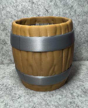 Wooden Barrel Planter/Pen Holder