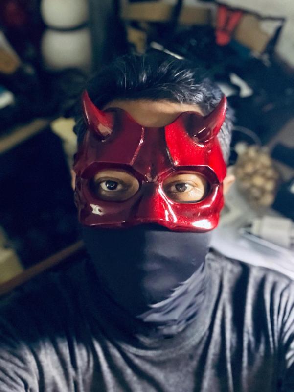 Oni Mask 12 Half Demon Face