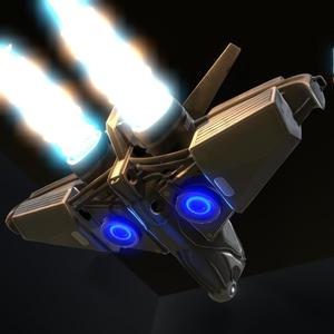Intergalactic Spaceship in Blender 2.8 3D Model