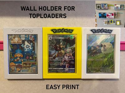Pokémon Top Loader Wall Mount Sliding Rail Display