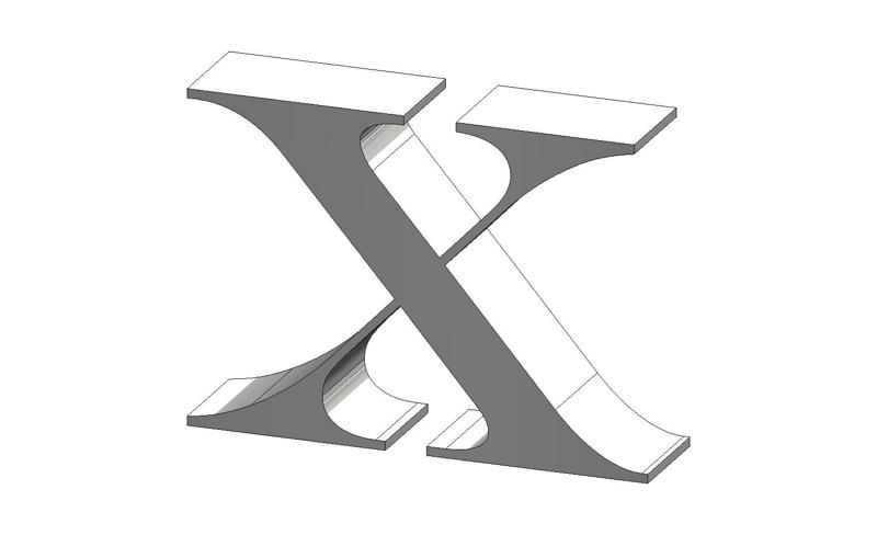 X Engravers MT Font Letter