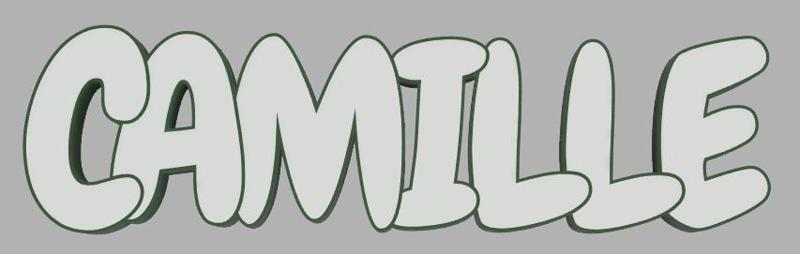 Camille name lamp