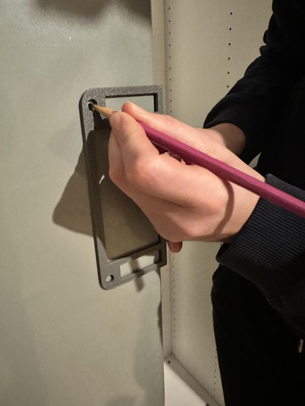 IKEA drilling aid for östernäs handles
