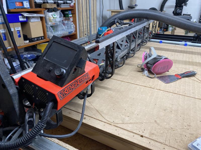 LowRider 3 CNC Drag Chain Shield (protection from vac hose getting tangled underneath drag chain) v2.0.1