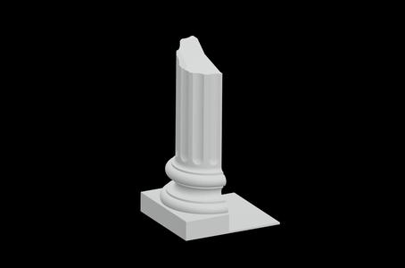 Broken pillar bookend