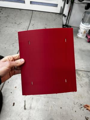 Curved 8.5"x11" sign holder - zip tie to a tree