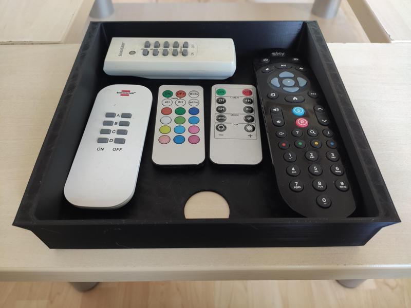Remix for: Remote holder tray for coffee table