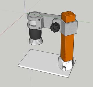 USB microscope stand
