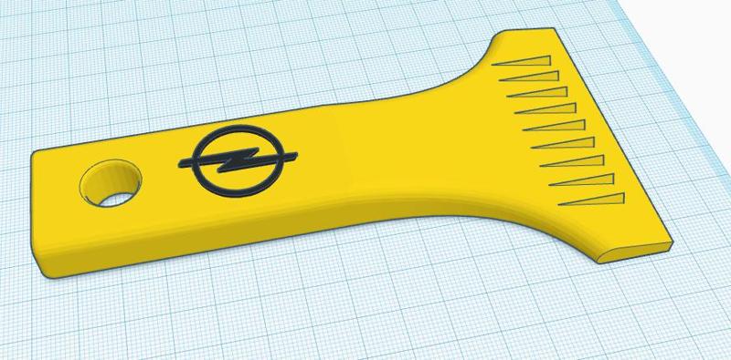 Ice scraper Opel