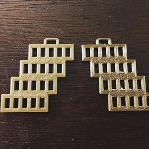 Rectangle Hole Earrings