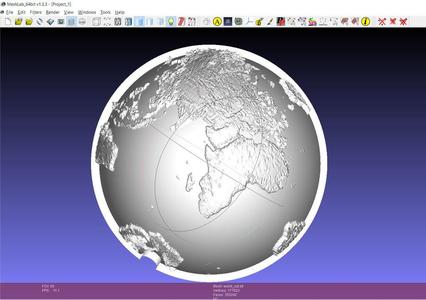 Spherical lithophane