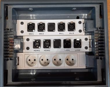 Neutrik connector holder XLR