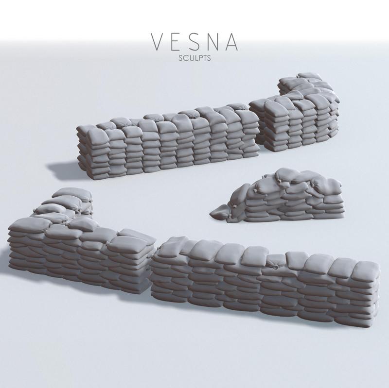 FORTIFICATIONS - SANDBAG WALLS