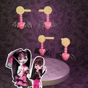 Monster High Schools Out/Music Festival Draculaura doll earrings replacement
