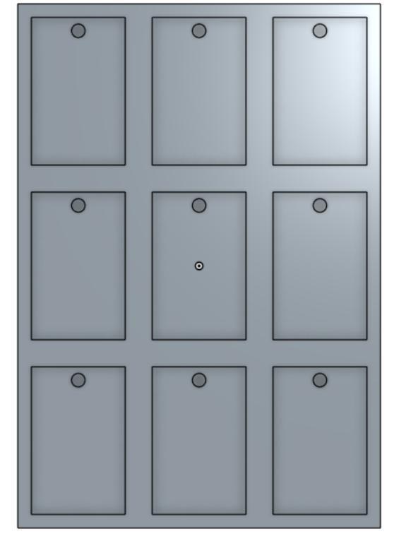 Wall frame for magnetic protectors