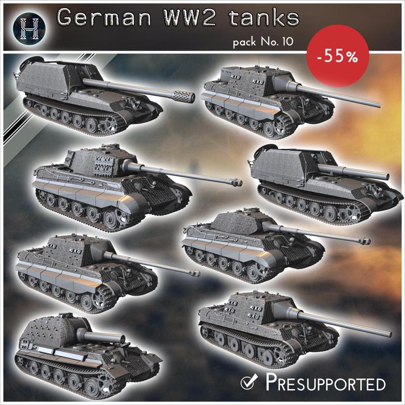 German WW2 pack No. 10 | Tiger II and variants - Germany Eastern Western Front Normandy Stalingrad Berlin Bulge WWII