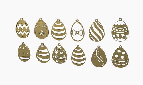 Easter egg earrings