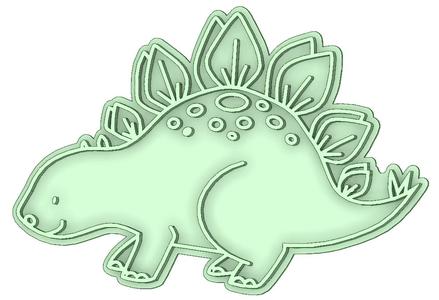 Dino 32 cookie cutter