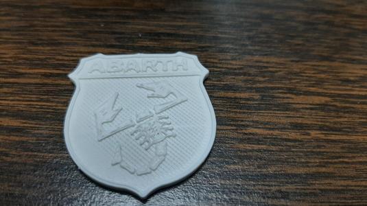 remixed abarth logo 25mm resize