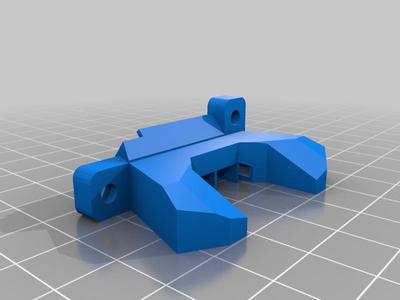 Remixed The_Tank_Prusa_MK3S_45deg_fan_shroud for TH3D 5015 Blower