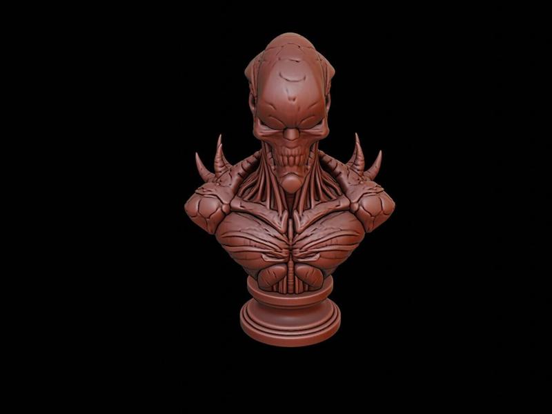 Alien Overlord Bust
