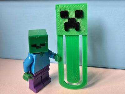 CREEPER bookmark for Minecraft fan