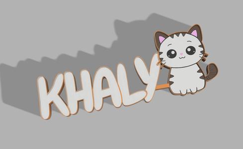 Name KHALY + Cat