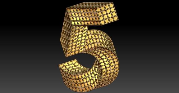 Number 5 CNC Relief Model