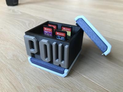 Block POW Nintendo Switch game cartridge holder