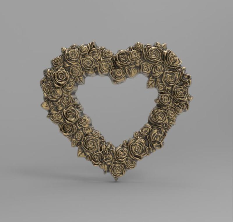 valentines day heart frame decor