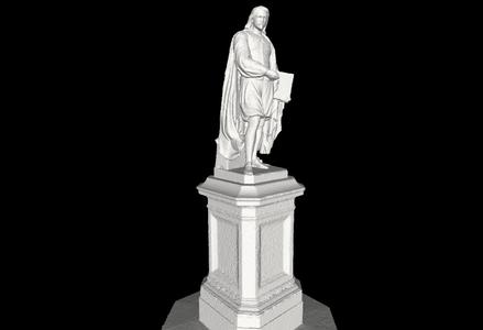 Stefano Galletti Statue of Guercino