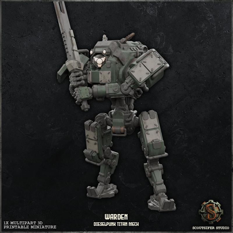 Warden | Dieselpunk Titan Mech