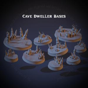 25/40/60mm Cave Dweller Bases