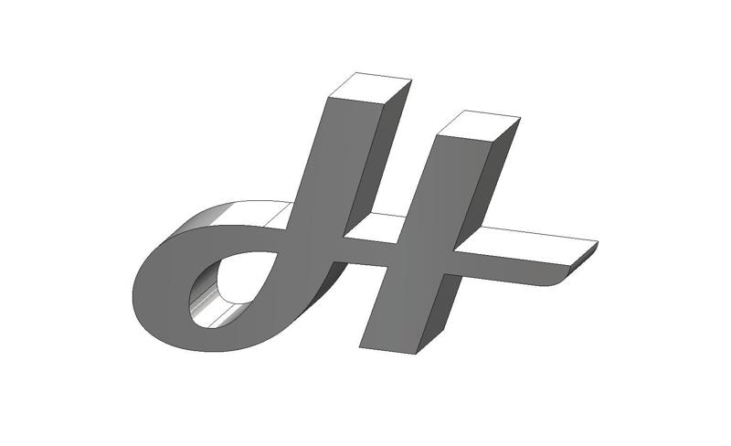 H Letter Magneto Font Letter