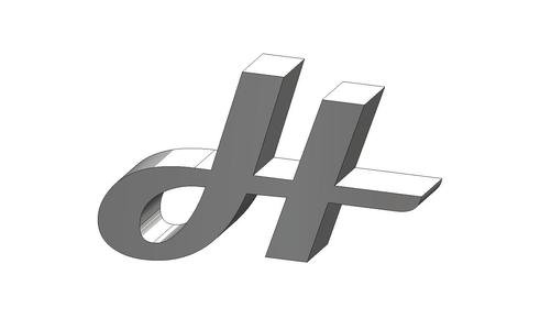 H Letter Magneto Font Letter