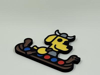 Viking Dog Fridge Magnet | Ausen Amusements