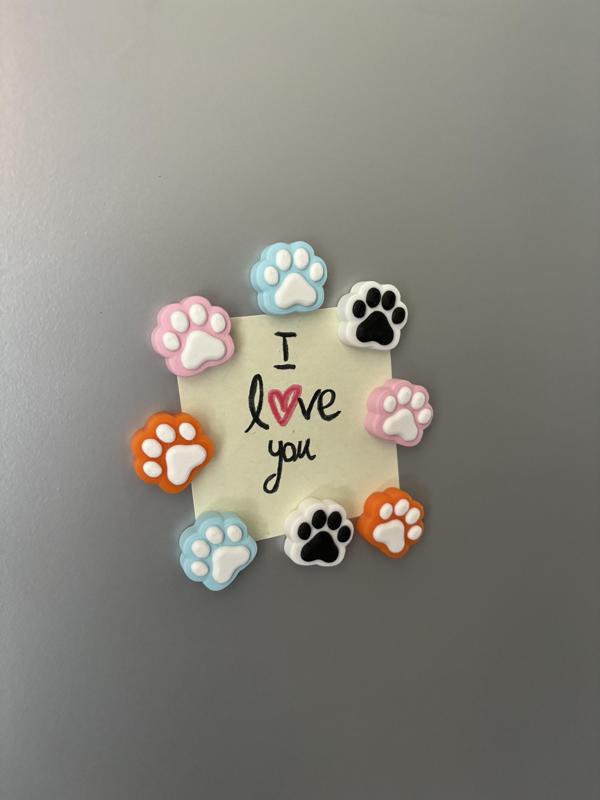 magnet fridge cat paw