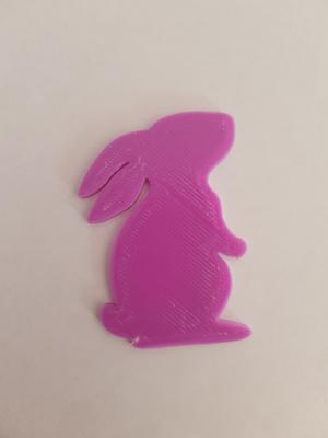 Rabbit refrigerator magnet