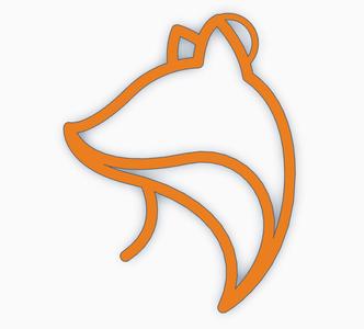 fox keychain