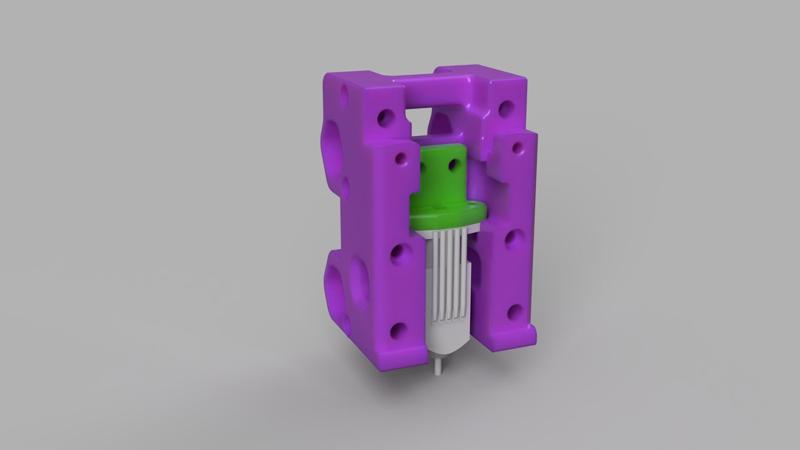 Voron Legacy Carriage mount with integrated BLTouch