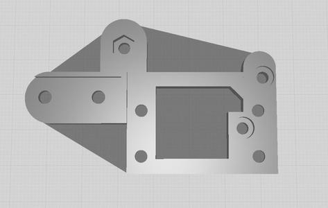 Ender 3 v2 Gantry adapter for E3D V6 Hotend and clones