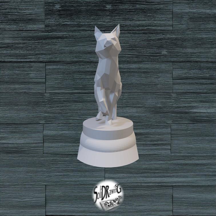 Fox - LowPoly - Bust - Full - Perfect Design - Easy Print - Decor - SoliDRawinGS0555