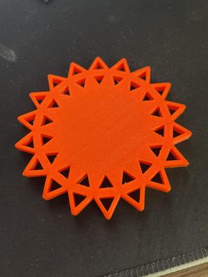 Geometric Sun Coaster