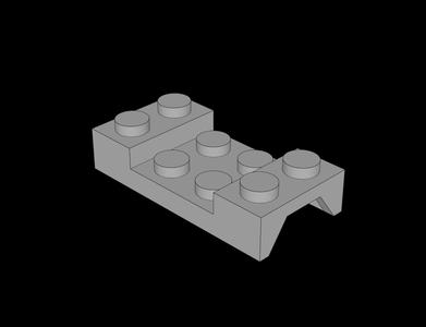 Lego Compatible (3788.dat) Car Mudguard  2 x  4