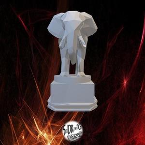 Elephant Anime - LowPoly - Bust - Full - Perfect Design - Easy Print - Decor - SoliDRawinGS0092
