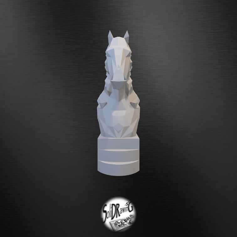 Horse A9 - LowPoly - Bust - Head - Perfect Design - Easy Print - Decor - SoliDRawinGS0126