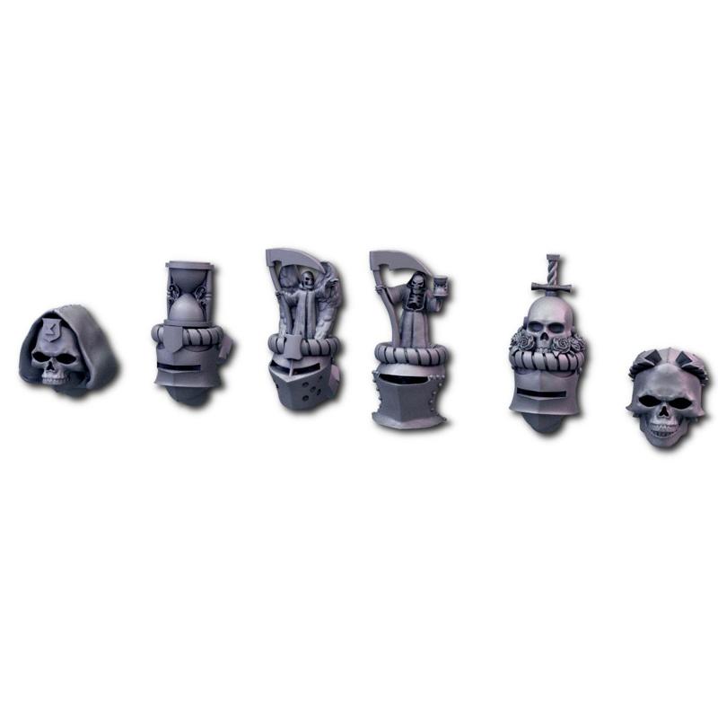 black rose knights heads set