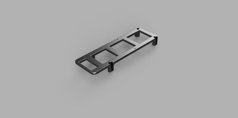 Waveshare 11.9" vertical LCD mount for CoolerMaster HAF 700 evo