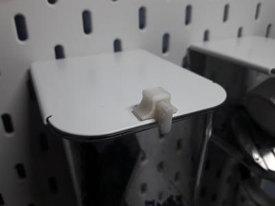 Ikea Skadis container blocker