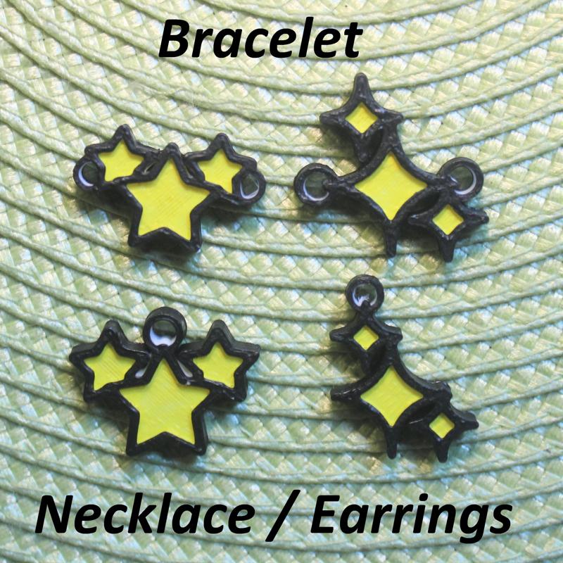 4 Star Necklaces, Bracelets, Earrings, Jewelry